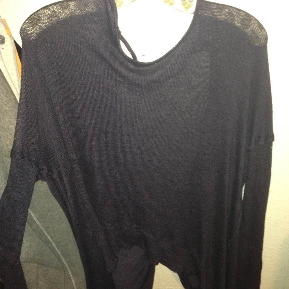 Open back sweater